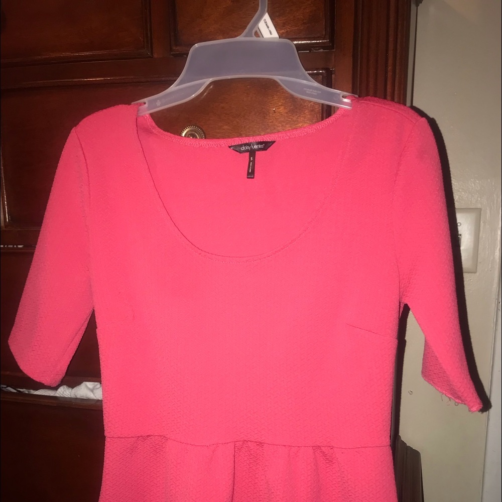 Pink Peplum Top
